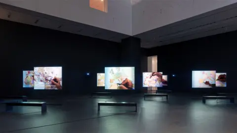 Bouchra Khalili An earlier installation by one of the shortlisted artists, Bouchra Khalili