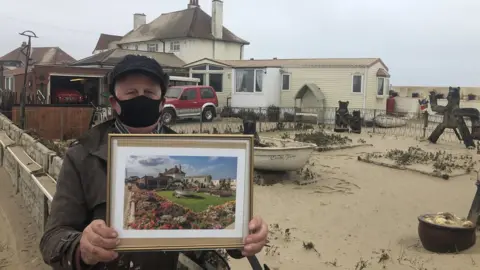 Sand storm at Walcott, Norfolk