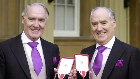 AFP Sir David Barclay and his twin brother Sir Frederick