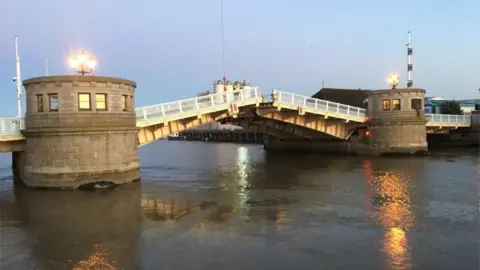 BBC Haven Bridge in Great Yarmouth.