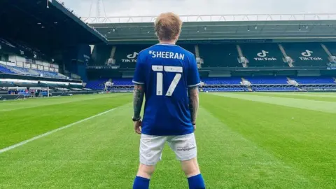 Ed Sheeran Ed Sheeran at Portman Road