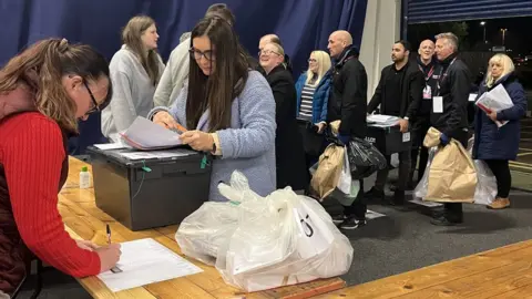 Bolton Council Ballot boxes in Bolton