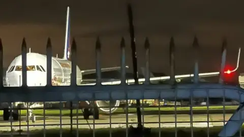 A Jet2 plane at Stansted Airport