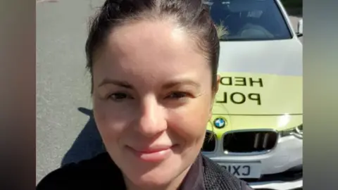 North Wales Police Traffic officer Anja Macleod lied to her sergeant she was looking for a disqualified driver, it's claimed
