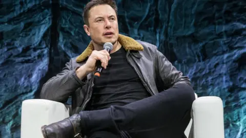 PA Media Tesla founder Elon Musk