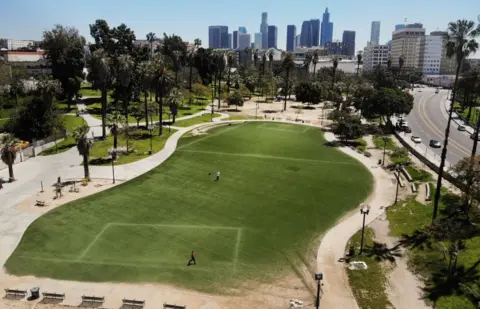 Getty Images Los Angeles, US, has had its longest stretch of air quality rated as "good" since 1995