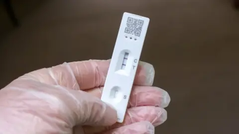 Getty Images Lateral flow Covid test