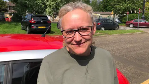  John Devine/BBC Leanne Craven, 47, Bretton resident, lives opposite school