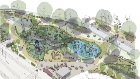 Bulwell Bogs artist's impression post-development