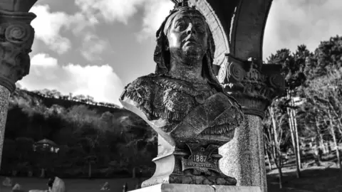 Queen Victoria bust which has gone missing from Llandudno