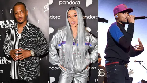 Getty Images T.I, Cardi B and Chance the Rapper