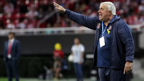 Getty Images Albert Benaiges coaching Puerto Rican side Ciabo in 2018.