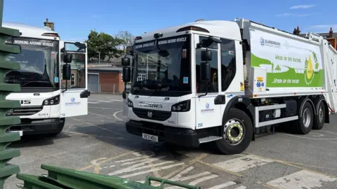 Scarborough Borough Council Bin lorry in Scarborough