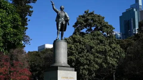 Reuters Captain Cook statue in Sydney