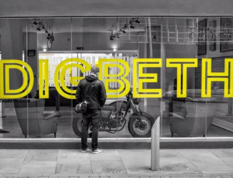 Alexa Jones (@dirty.brum) A man standing outside a window