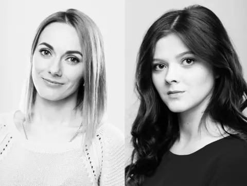 Dasha Buben The victims of domestic violence Diana (left) and Nastya