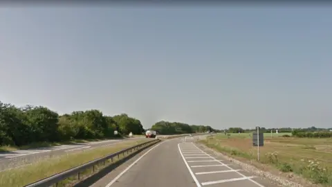 Google maps A120 between Harwich and Colchester