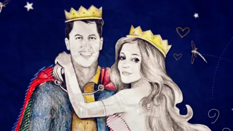 Marco and Gloria as fairy tale heroes