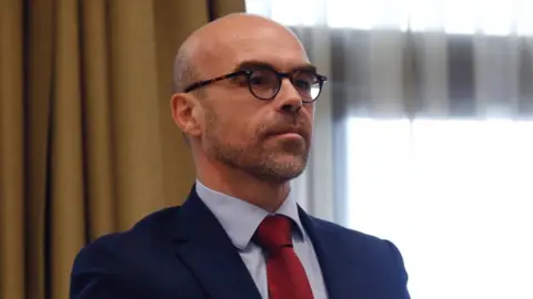 EPA Jorge Buxade, attends the presentation of the candidates for the European election