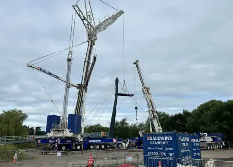 Worcestershire County Council Crane 