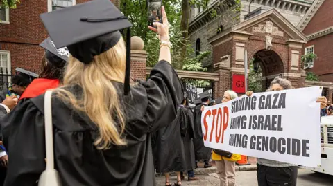 Protesters at Harvard
