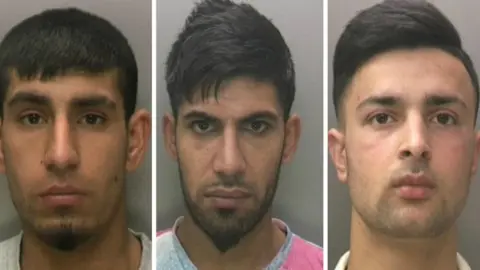 West Midlands Police  Pictured left to right: Abdullah Atiqzoy, Feizullah Atiqzoy and Sadam Essakhil