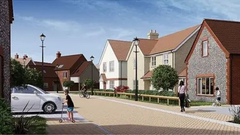 Crown Estate An artist's impression of the Thetford development