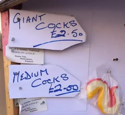 Andrew Henderson Inside the Cocks On Sticks stall