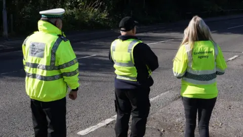 Environment Agency DVSA and Environment Agency officers