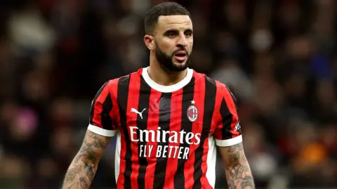 Kyle Walker of AC Milan