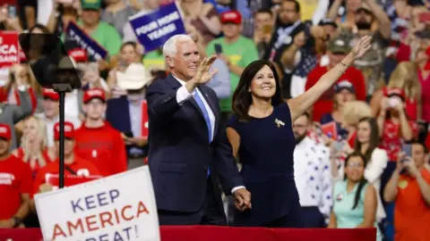 Getty Images Mike Pence and his wife