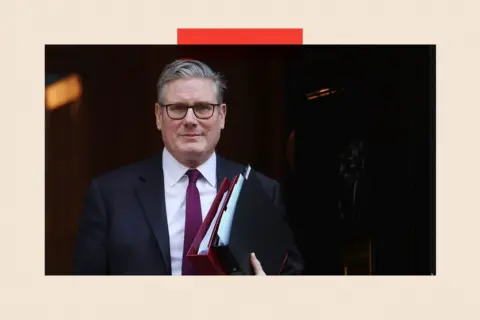 EPA/ Shutterstock A close up shot of Keir Starmer