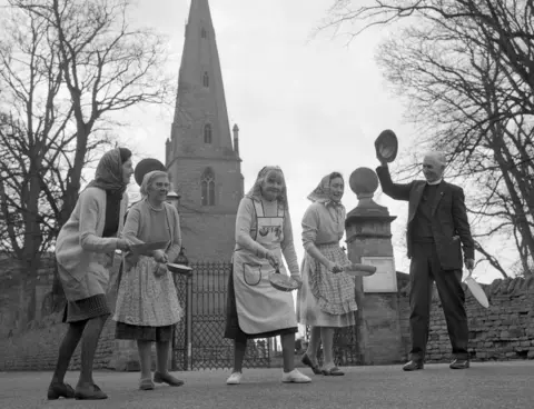 PA Media Olney pancake race