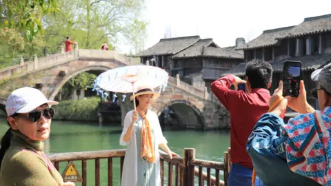 BBC/KATHERINA TSE Wuzhen is considered one of China's top visitor sites