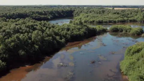 OS Drone view of Thorne and Hatfield Moors