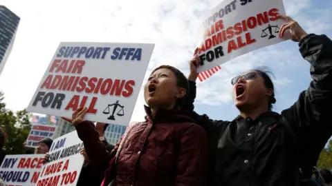 Getty Images Pro-lawsuit protestsers in Boston