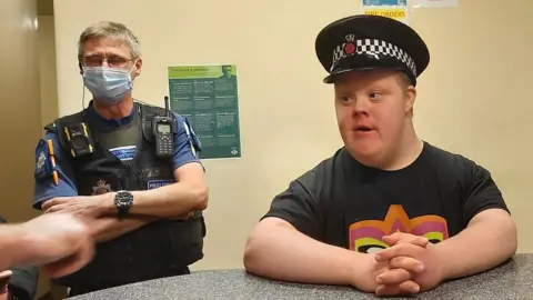 Essex Police Josh at police station