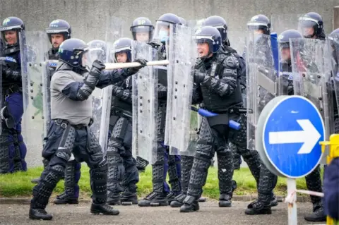 PA Media COP26 police training