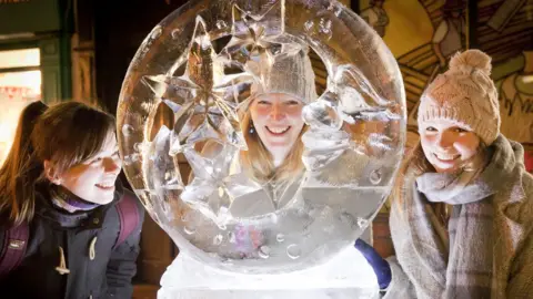 Visit York Moonface on Kings Square was paid for by York Premier Inn