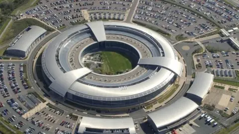 Arial photo of GCHQ headquarters in Cheltenham