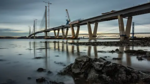 Sam Ross Queensferry Crossing under construction