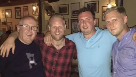 Family Handout Patrick McManus and sons Kevin, Adrian and Stephen