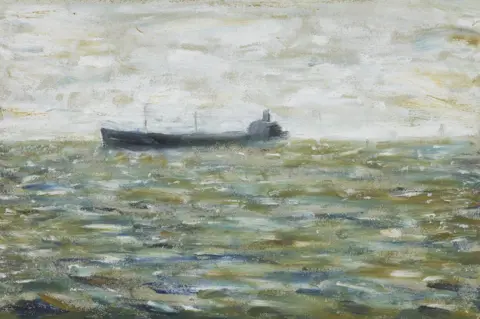 The Estate of LS Lowry/The Lowry Collection Image of LS Lowry’s painting Tanker.