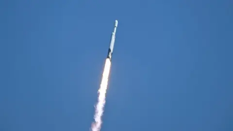 Getty Images The rocket takes off