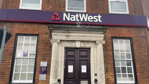 The main entrance to Paddock Wood Nationwide 