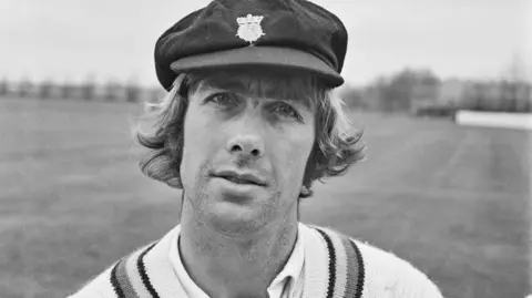 Alan Ward poses for a profile picture at Derbyshire in 1972