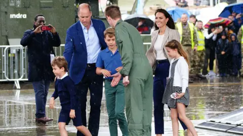 Ben Birchall/PA Prince William and his family