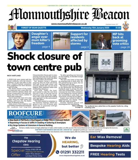 Monmouthshire Beacon Monmouthshire Beacon front page