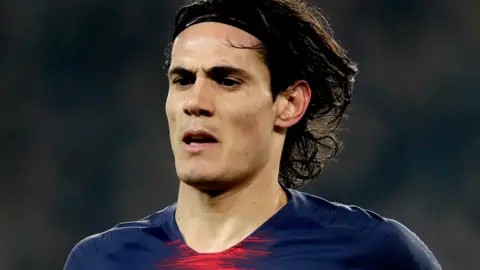 Paris St-Germain striker Edinson Cavani