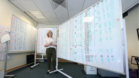Kelvin Boyes / Press Eye Marie Louise Connolly and her whiteboards